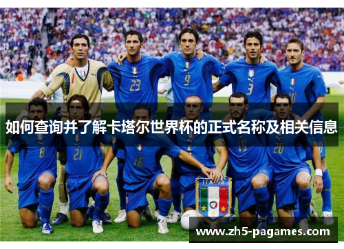 如何查询并了解卡塔尔世界杯的正式名称及相关信息